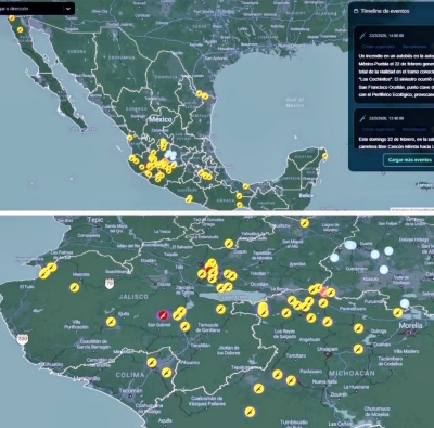 El Gabinete de Seguridad federal reconoci&oacute; 252 'narcobloqueos' en 20 estados del pa&iacute;s