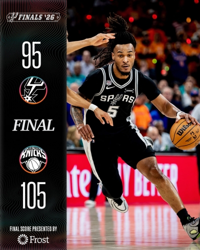 Knicks vencen a Spurs en el primer partido de las finales de la NBA