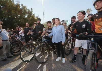 Gobernadora Yeraldine encabeza el banderazo de la rodada estatal por el D&iacute;a Mundial de la Bicicleta